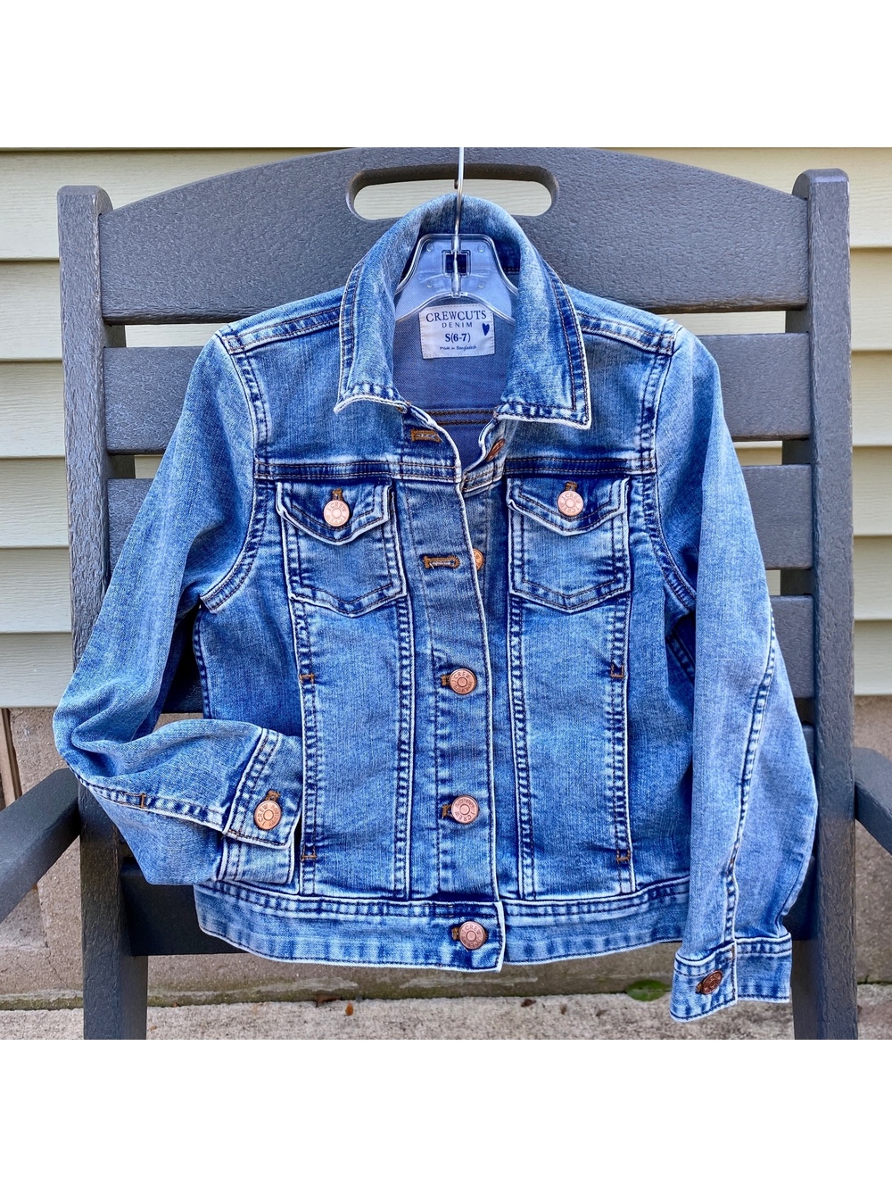 Crewcuts by J Crew Denim Jacket girl’s size 6/7